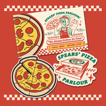 Load image into Gallery viewer, Spearhead Sundays Pizza Magnet + Stickers [PRE-ORDER ONLY]
