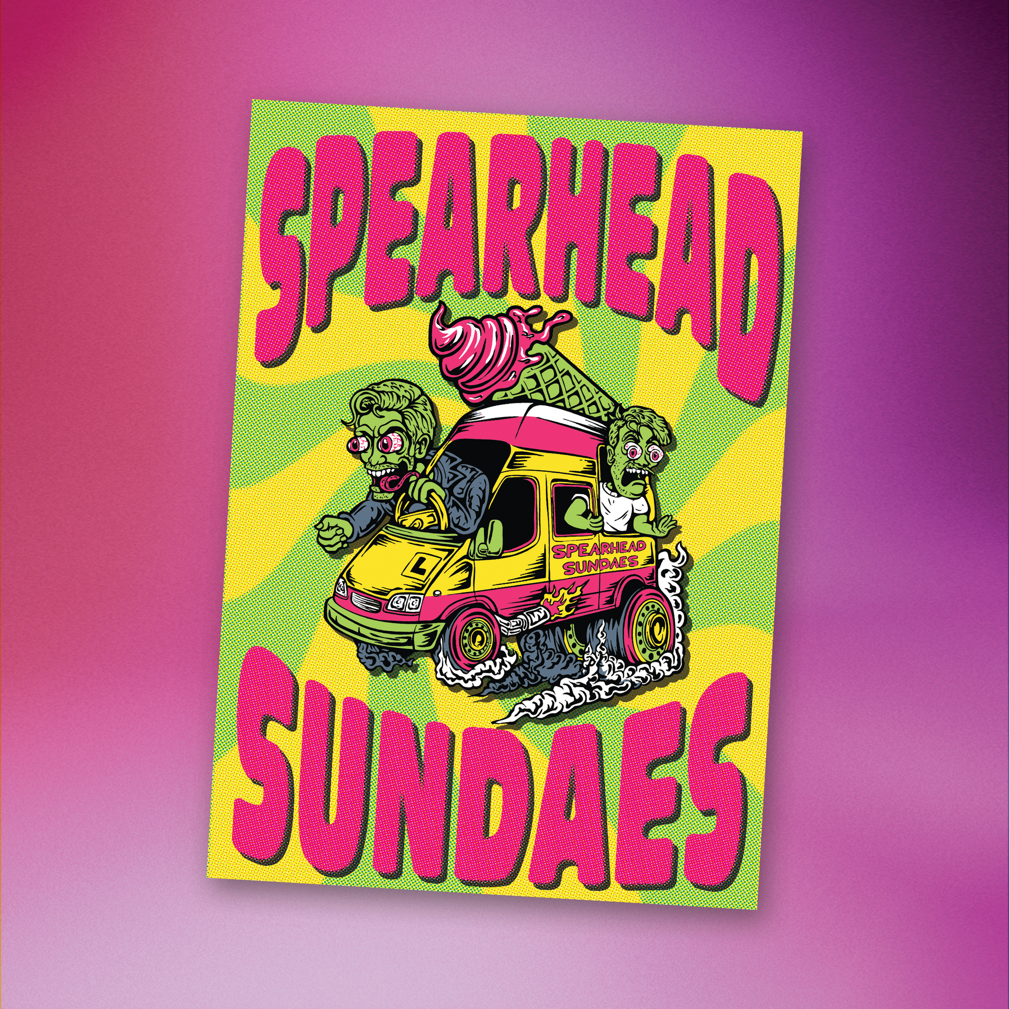 Spearhead Sundaes Signed Poster