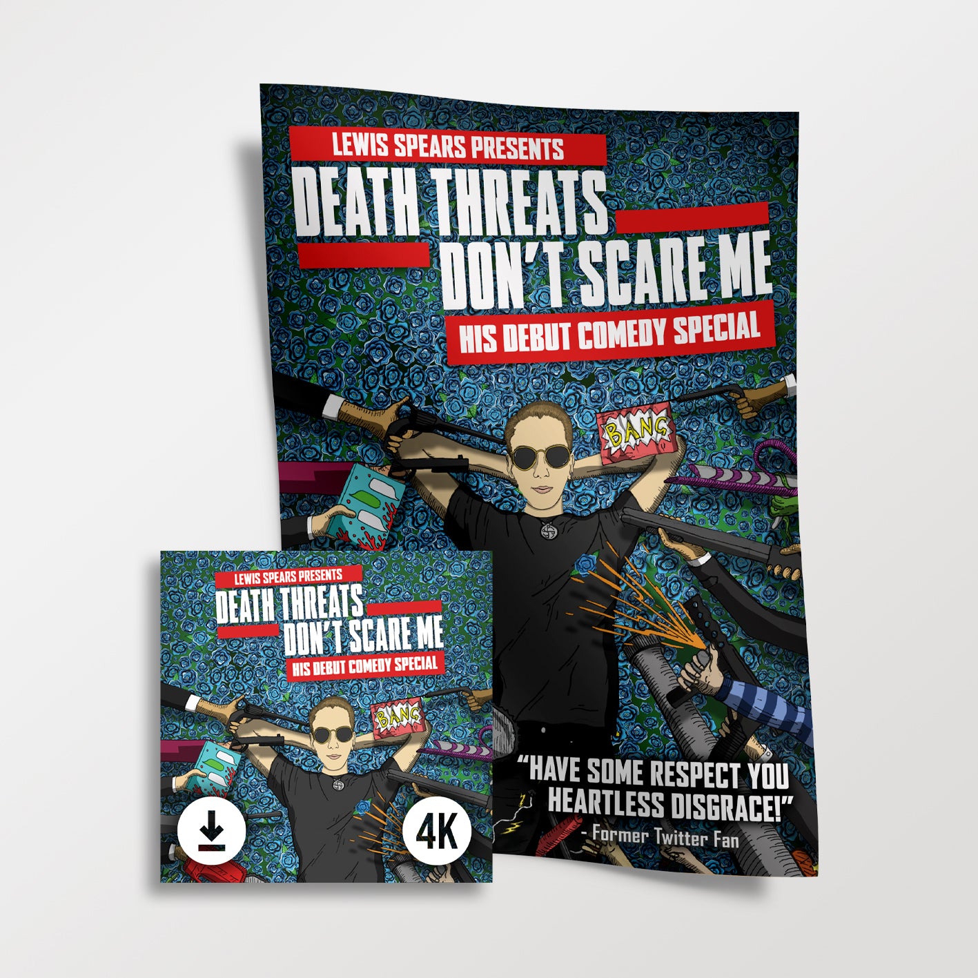 DEATH THREATS · Signed Poster + Digital Download